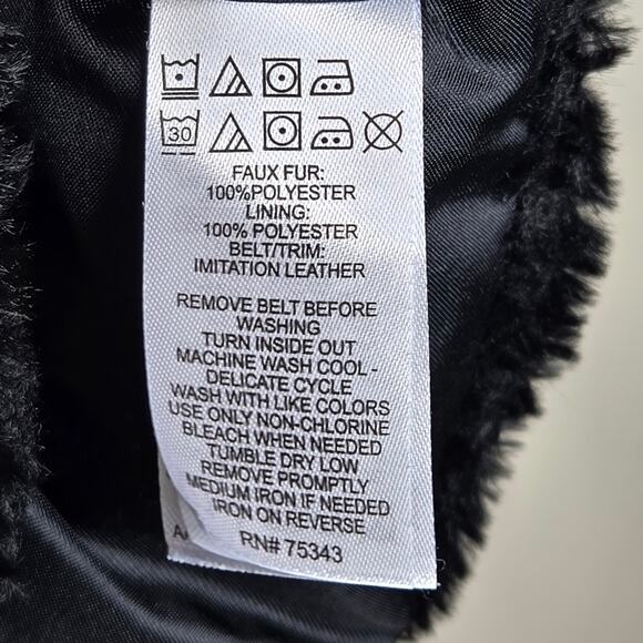 RACHEL ZOE Girl's Black Faux Fur Vest Size 7/8 - Picture 9 of 9